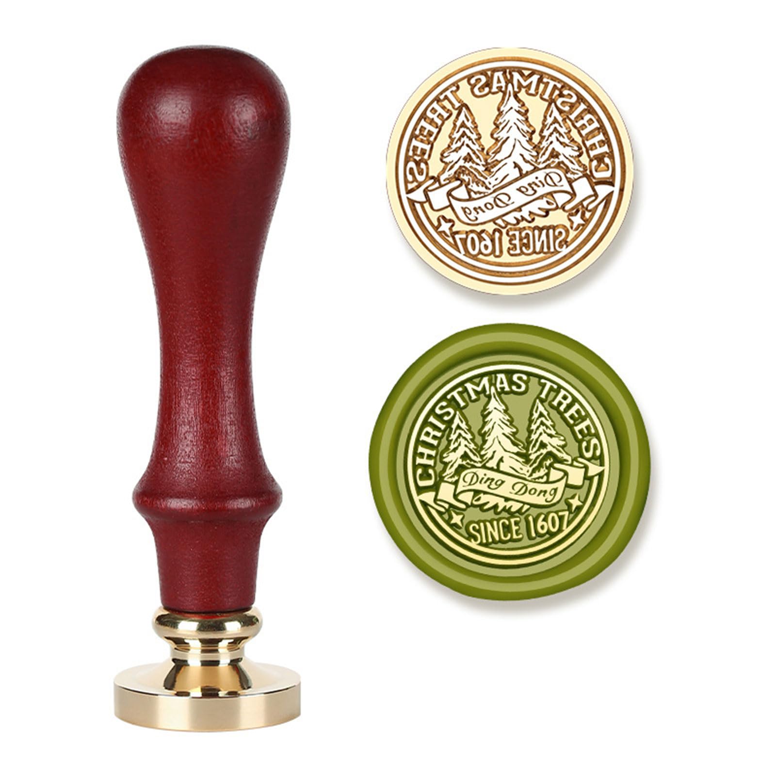 Buxuaaaa D Christmas Sealing Stamp For Scrapbooking, Sealing Stamp Hea Replacement For Invitations Envelope Embellishments Letter Seal