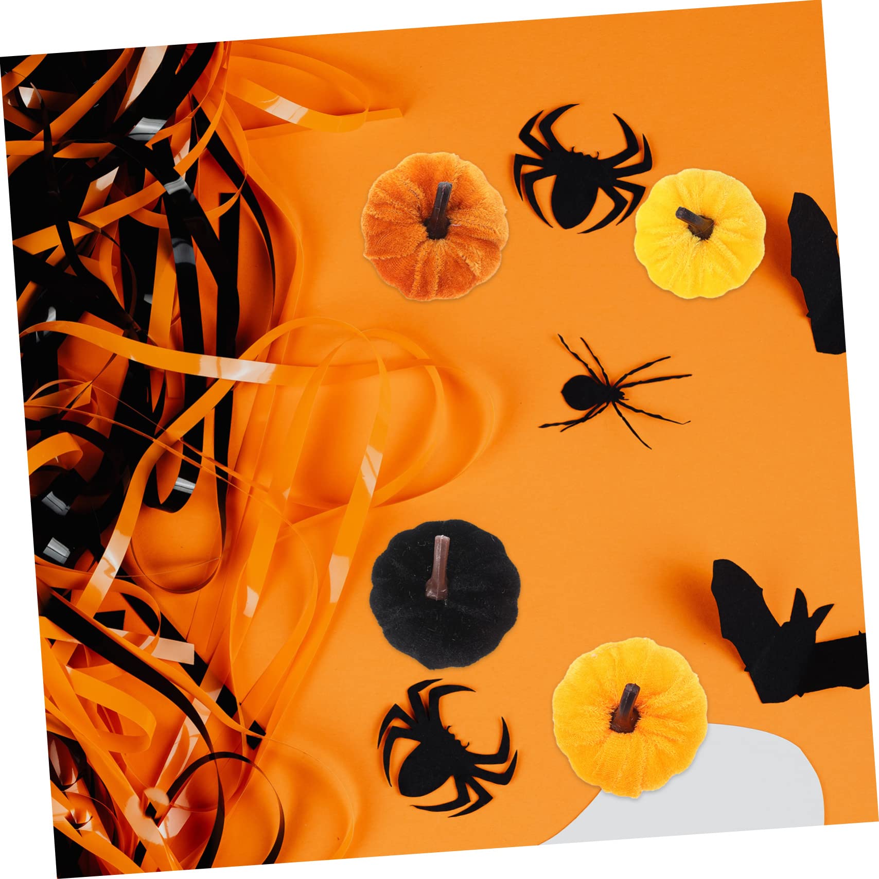 Ciieeo 40 STK Flanell-Kürbis Herbst-Imitat-Kürbis dekorativer Baumschmuck im Herbst Halloween Dekoration Halloween-Dekoration deko Festival- simulierter Schaum