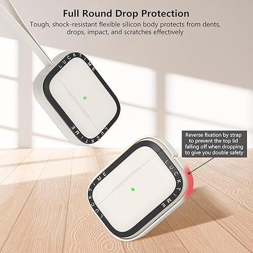 Miniatura 5 de Funda para Airpods Pro 2 (202320222019), bonito y elegante protector para Airpods Pro de 21 generación, protección completa de silicona premium con