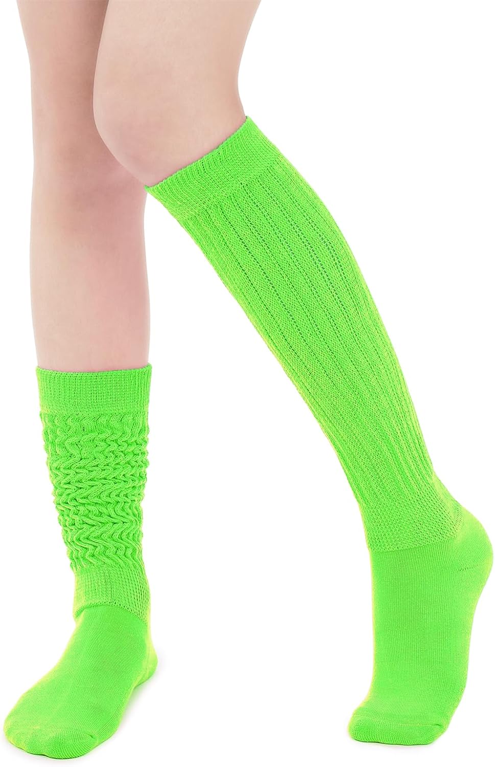 Scrunch Socks Winter Knee High Slouch Socks for Women Soft Extra Long