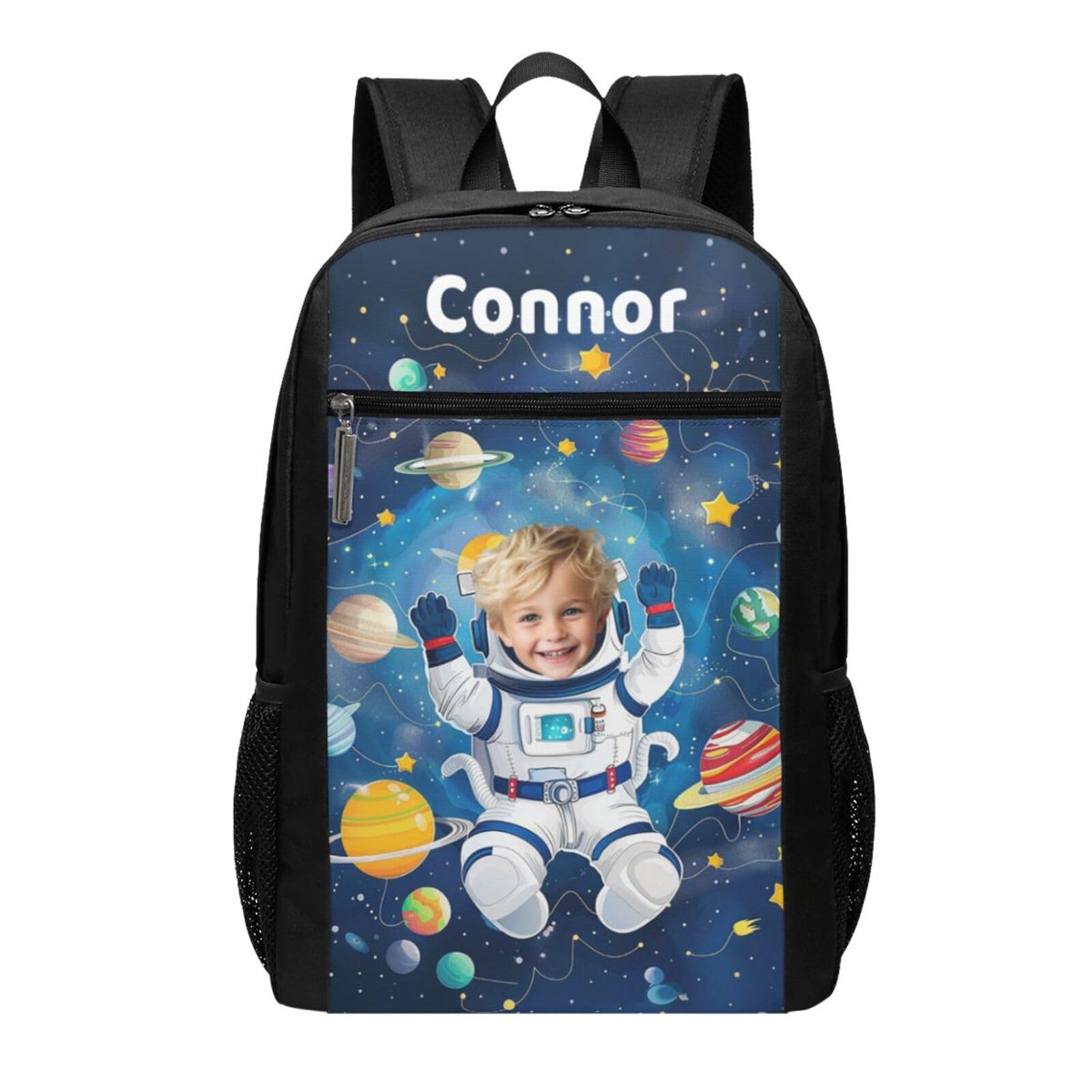 Blinshir Custom Astronaut Backpack for Men Women Personalized Laptop Backpack Design Your Name Text Photo Customize Large-capacity Backpack for Work