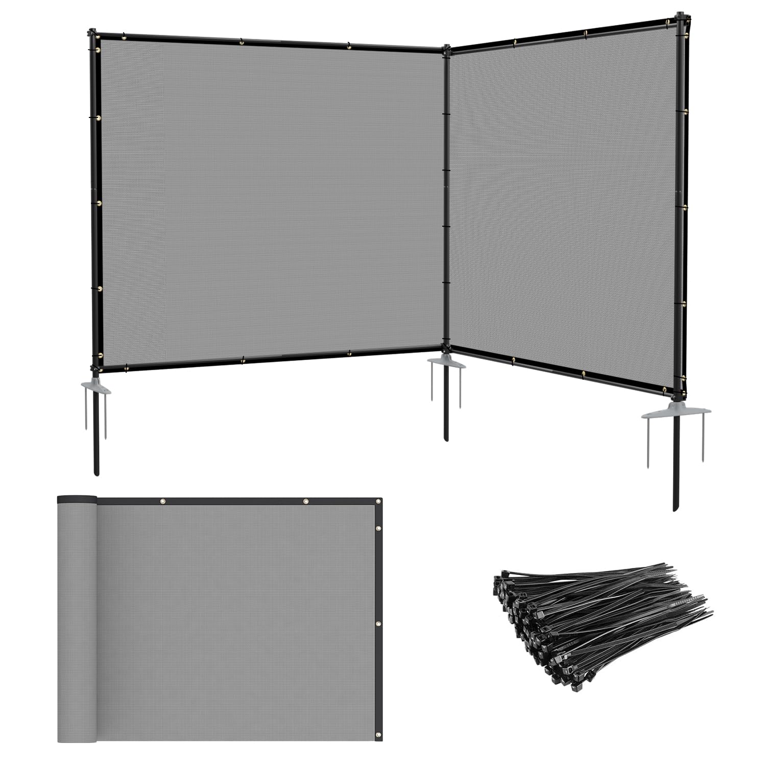 Photo 1 of Patio 6' x 12' Freestanding Outdoor Privacy Fence Screen