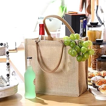 Amazon.co.jp: ジュートバッグ 麻 トートバッグ 肩掛け エコ