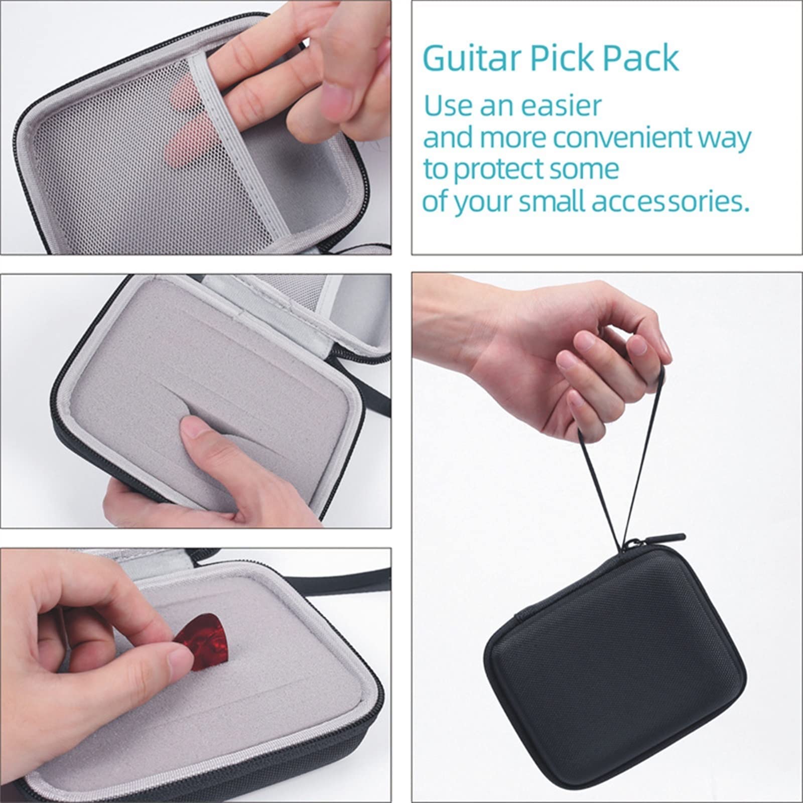 66 Sztuk/zestaw Zestaw Akcesoriów Gitarowych Zmiana Narzędzia String Pick Capo Tuner Narzędzia Gitarowy dla Początkujących (Color : 01)