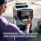 Siemens Macchina da caffè EQ900 TQ907D03, controllo app, display full touch, modalità barista, riduzione del rumore, fino a 10 profili, pulizia automatica del vapore, 2 contenitori per fagioli, 1500 - 3