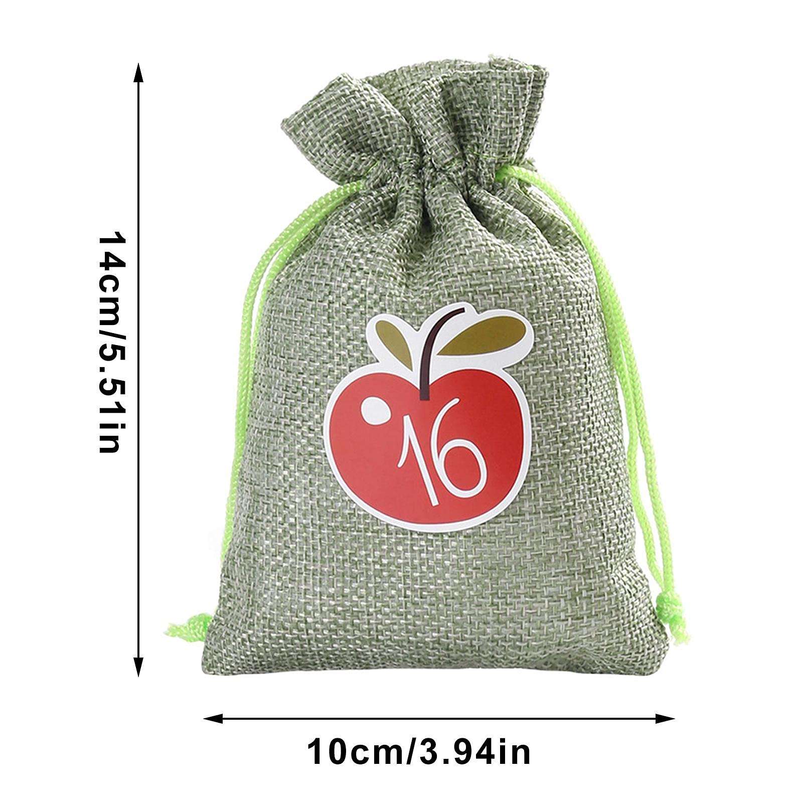 24 stks jute zakjes met trekkoord candy gift bag voor vulling tas