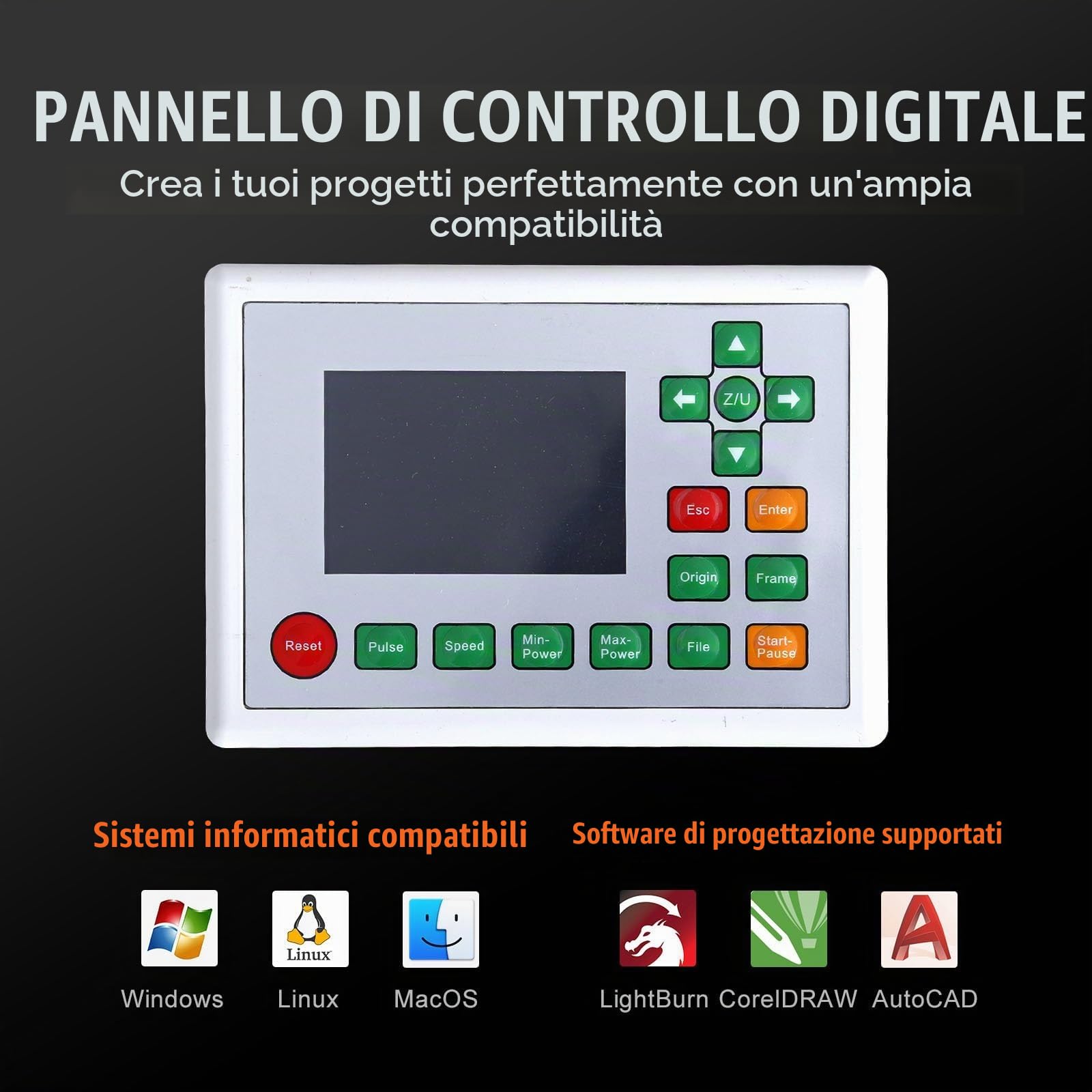 100W Macchina per Incisione Laser CO2 Alta Precisione Macchina da Taglio Laser Cutter Laser Engraver Velocità 800mm/s Incisore Laser Legno 900x600mm Compatibile Lightburn Software