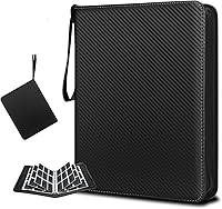 Vista 1 de 9 Pockets Trading Card Binder, 990 Pockets Card Binder with Sleeves Card Organizer, Card Collection Binder with Zipper Baseball Card Binder for