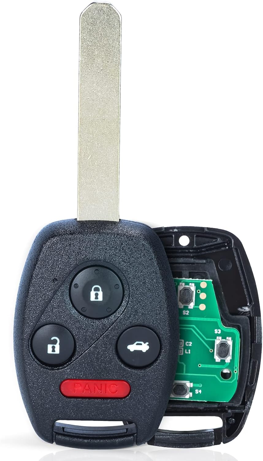 Key Fob Replacement KR55WK49308 Remote Control Car Key Fob for Honda Pilot 2009 2010 2011 2012 2013 2014 2015 | Accord Sedan 2008-2012 4 Buttons 313.8Mhz ID46 Chip 35118-TA0-A00