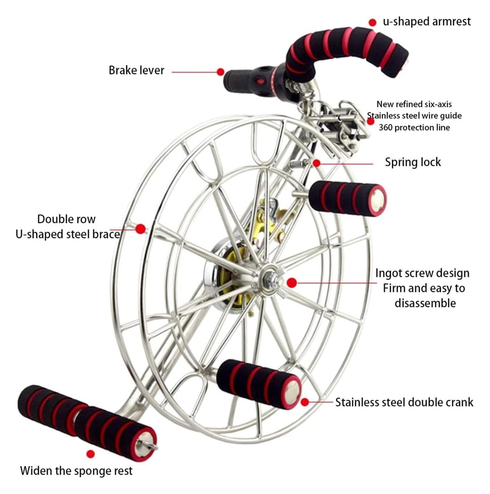 Drachenschnurwickler, Spule, Griffrad, große Wickelrolle für Outdoor-Schnurfliegen