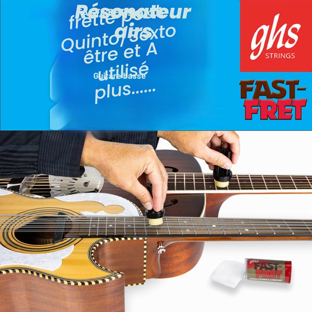 GHS - Fast-Fret A87 - Vernis pour Cordes de Guitare, Rouge