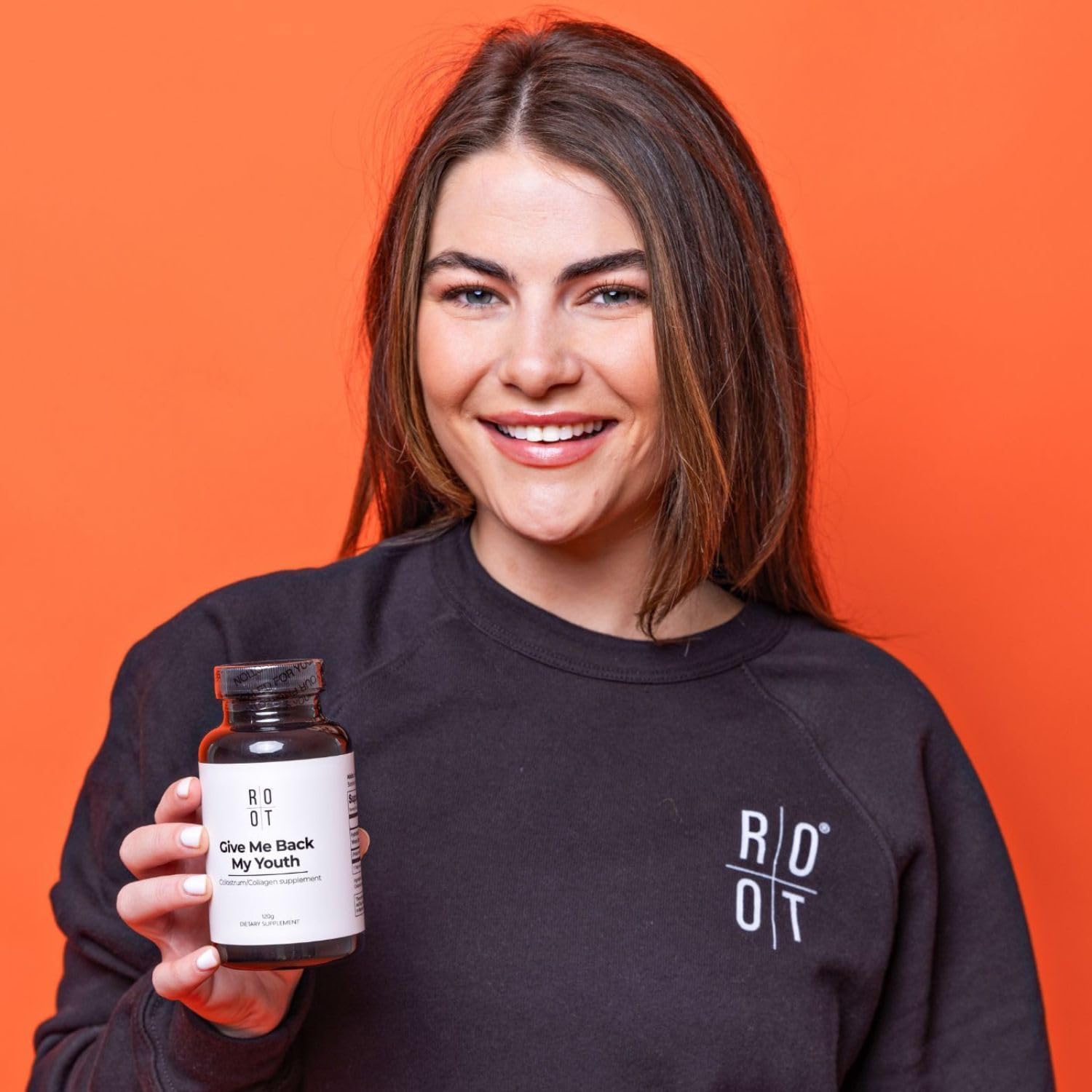 ROOT Wellness Rinderkolostrum & Kollagen Pulver | 120 g Nahrungsergänzung | Pulver mit Rinderkolostrum und Kollagen – ideal für die tägliche Ergänzung einer ausgewogenen Ernährung.