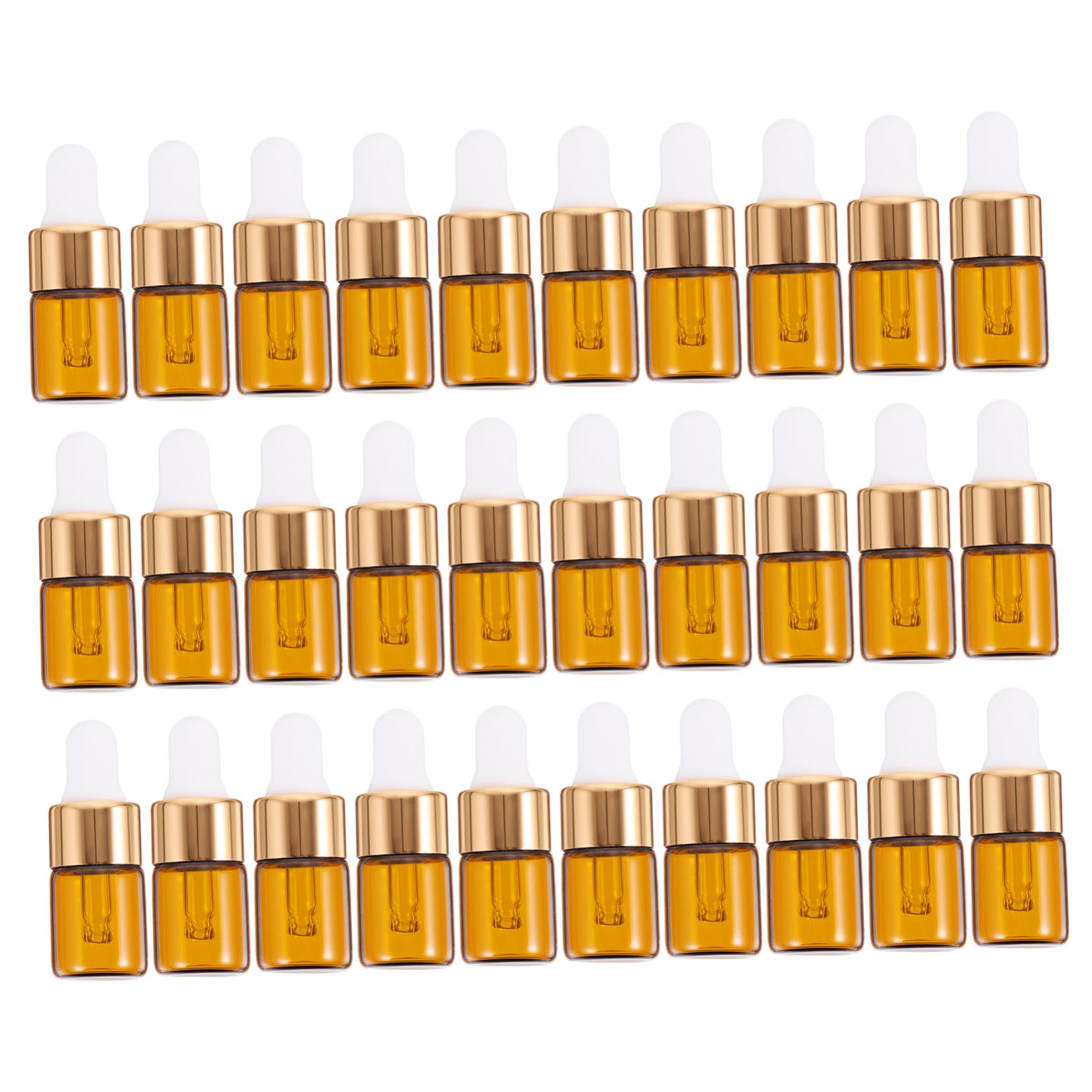 Botellas gotero de vidrio de 2ml PRETYZOOM para llevar tu aromaterapia de viaje