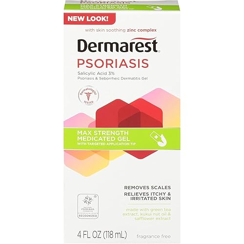 dermarest Psoriasis Medicated Hidratante 4oz paquete de 4
