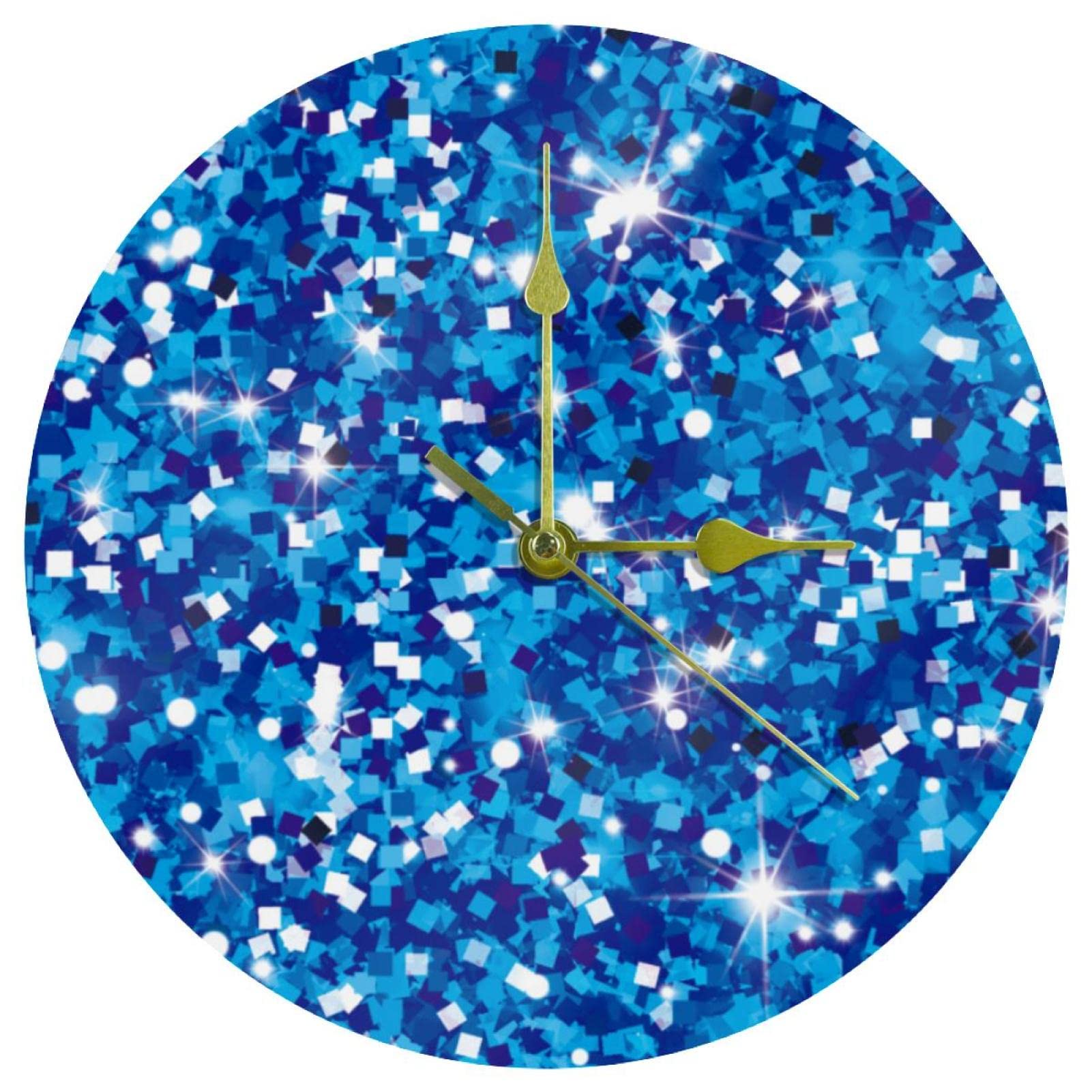 Horloge murale en acrylique de haute qualité texture pierre d'encre minimaliste