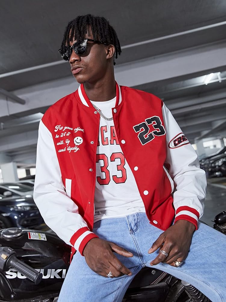 bomber jacket roja hombre