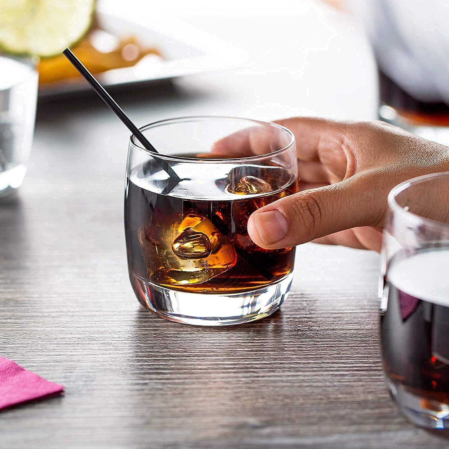 ROCKFORD Whiskey Glasses - Set of 6 Premium Italian Glassware -3