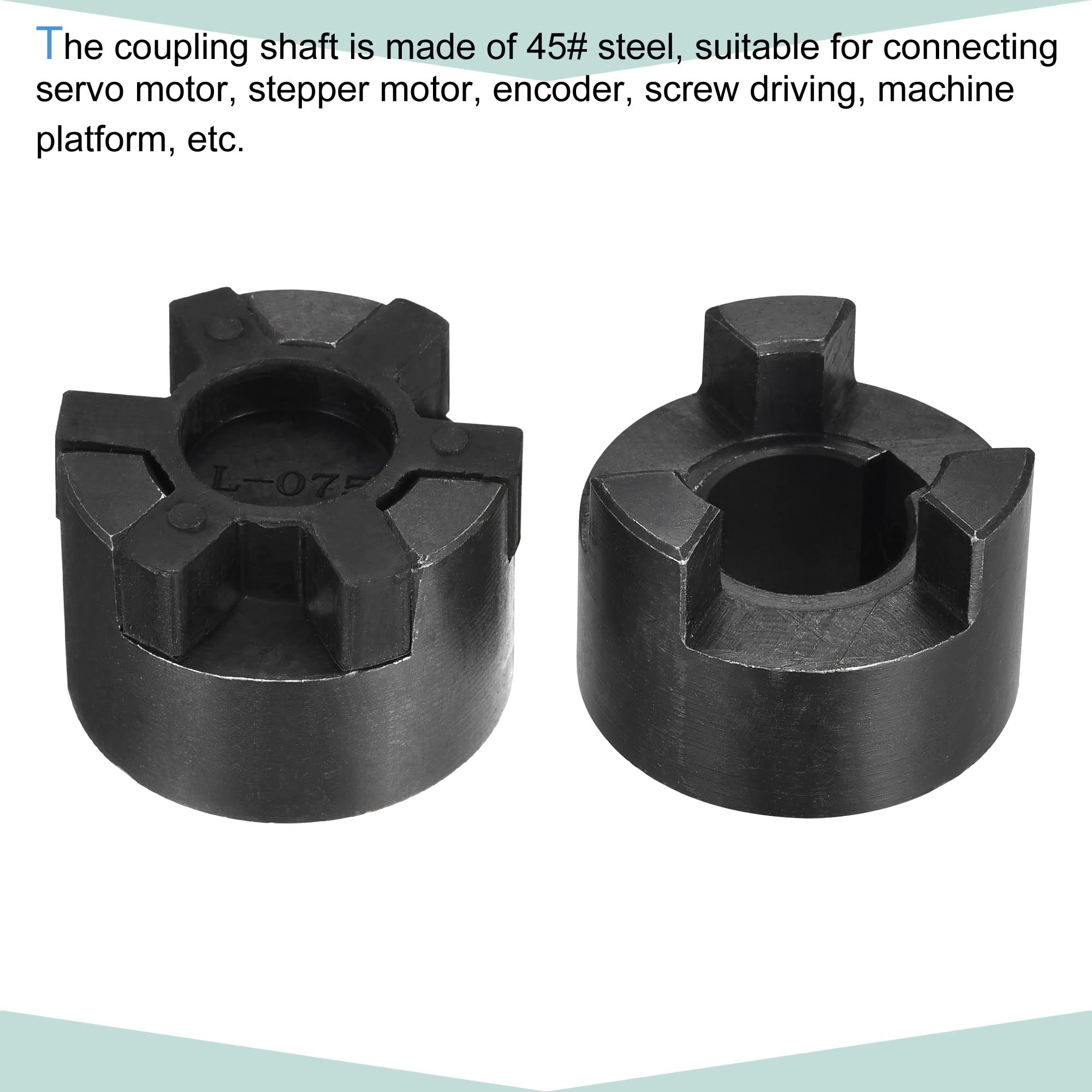 sourcing map Flexible Kupplungswelle 19 mm bis 20 mm Flexible Kupplung 51 mm L x 44 mm OD Motorkupplungsgelenk