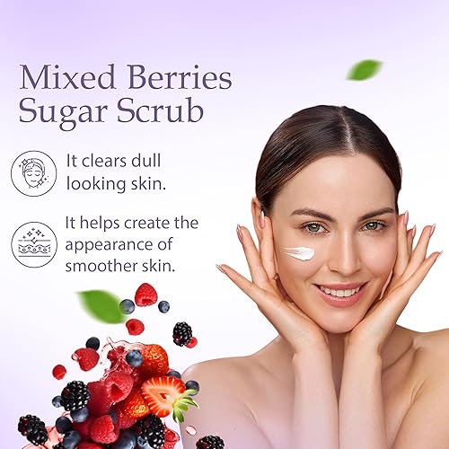 Vista 17 de Exfoliante de azúcar con fruta del dragón y otros ingredientes naturales para exfoliante corporal y exfoliante de pies, exfoliante suave para nutrir