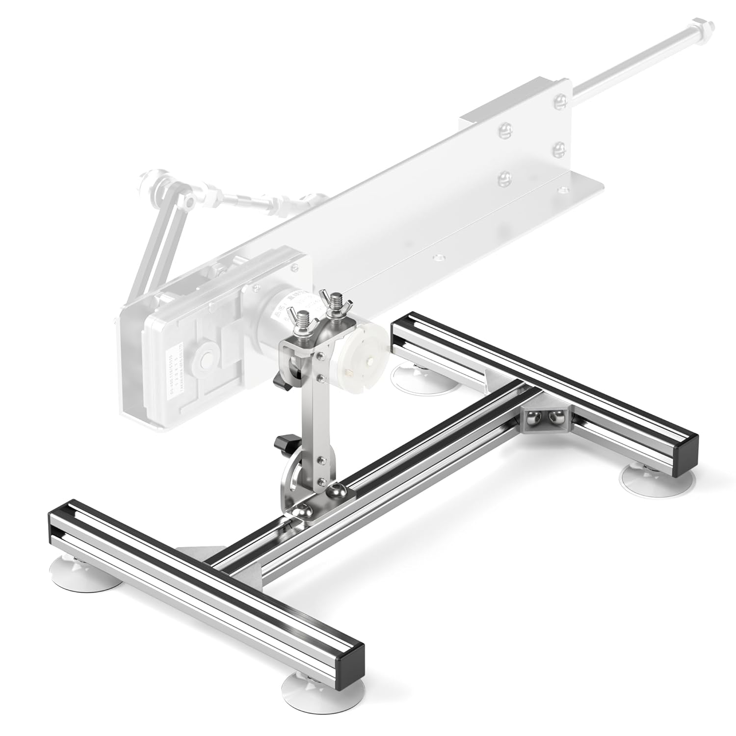 Stand for Reciprocating Linear Actuator, 8mm Actuator Motor Stand Kit with Suction Cup, 90° Angle Adjustable, Aluminum Alloy, Heavy Duty Stand