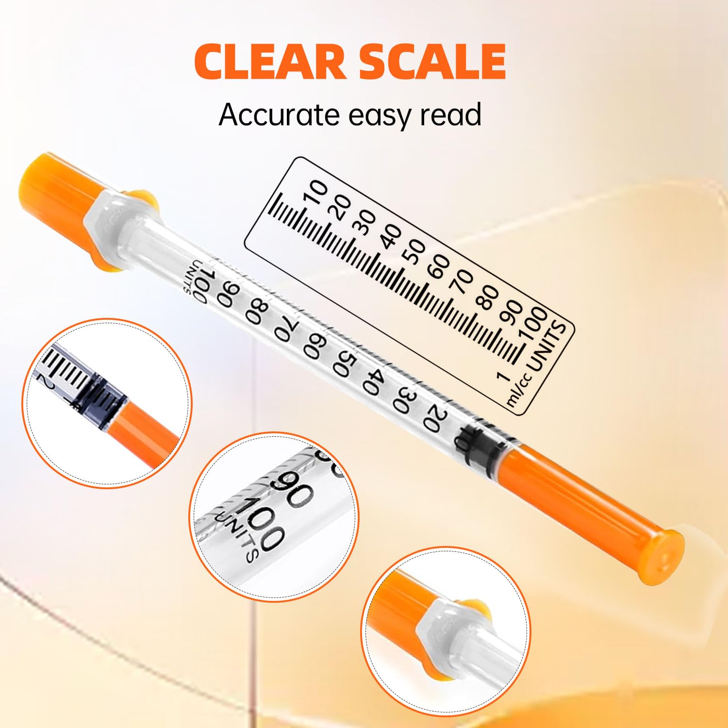 1ml Syringe with 30G 1/2-Inch(12.7mm), Individually Wrapped, 100-Pack Scientific Lab Syrings — Amazon image 4
