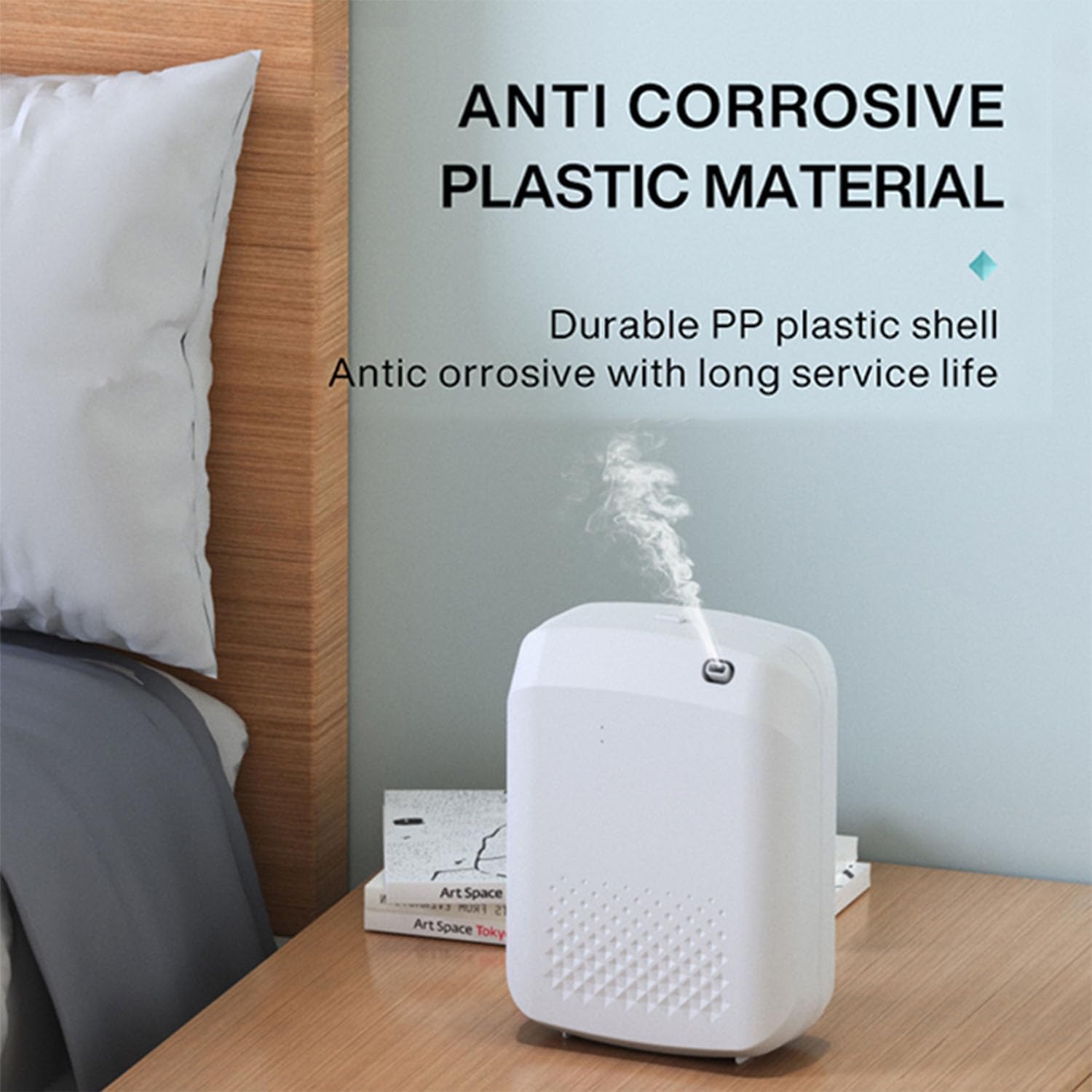 Diffusore di Profumo Smart, Macchina senza Acqua 400 ml con App | Copertura di 500–1000 m³, 5 Fasce Orarie, Meno di 38 dB e Uso a Parete o da Tavolo per Casa, Uffici e Hotel(black)