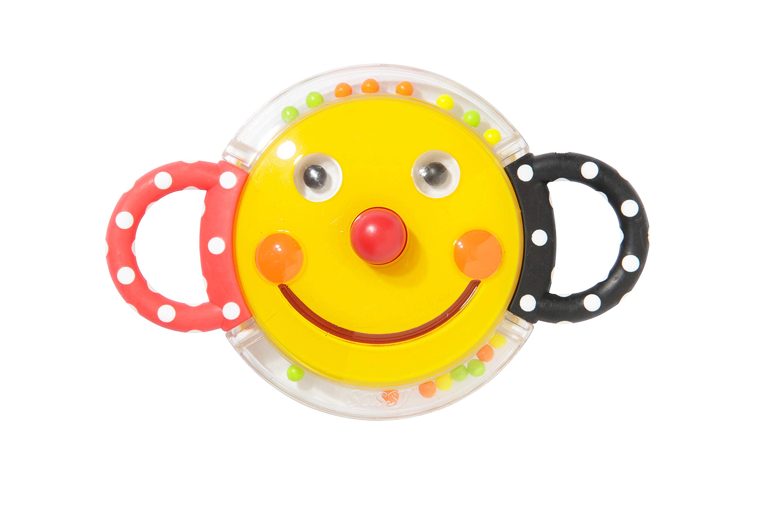 Amazon.co.jp: Sassy ラトル ガラガラ スマイリー・フェイス・ラトル