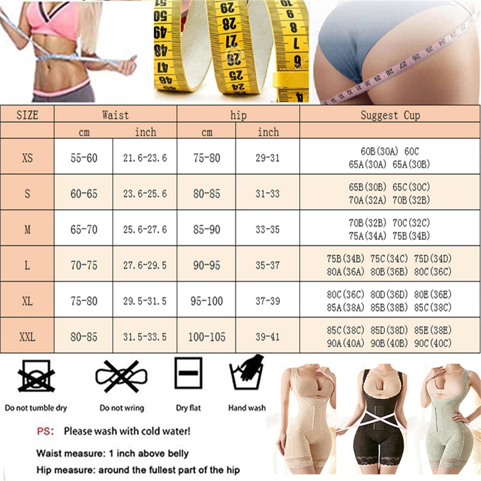 Guaina Modellante Donna Donne Slimmer Shemstro Stramatura di Tumpare Senza-Long A,XS