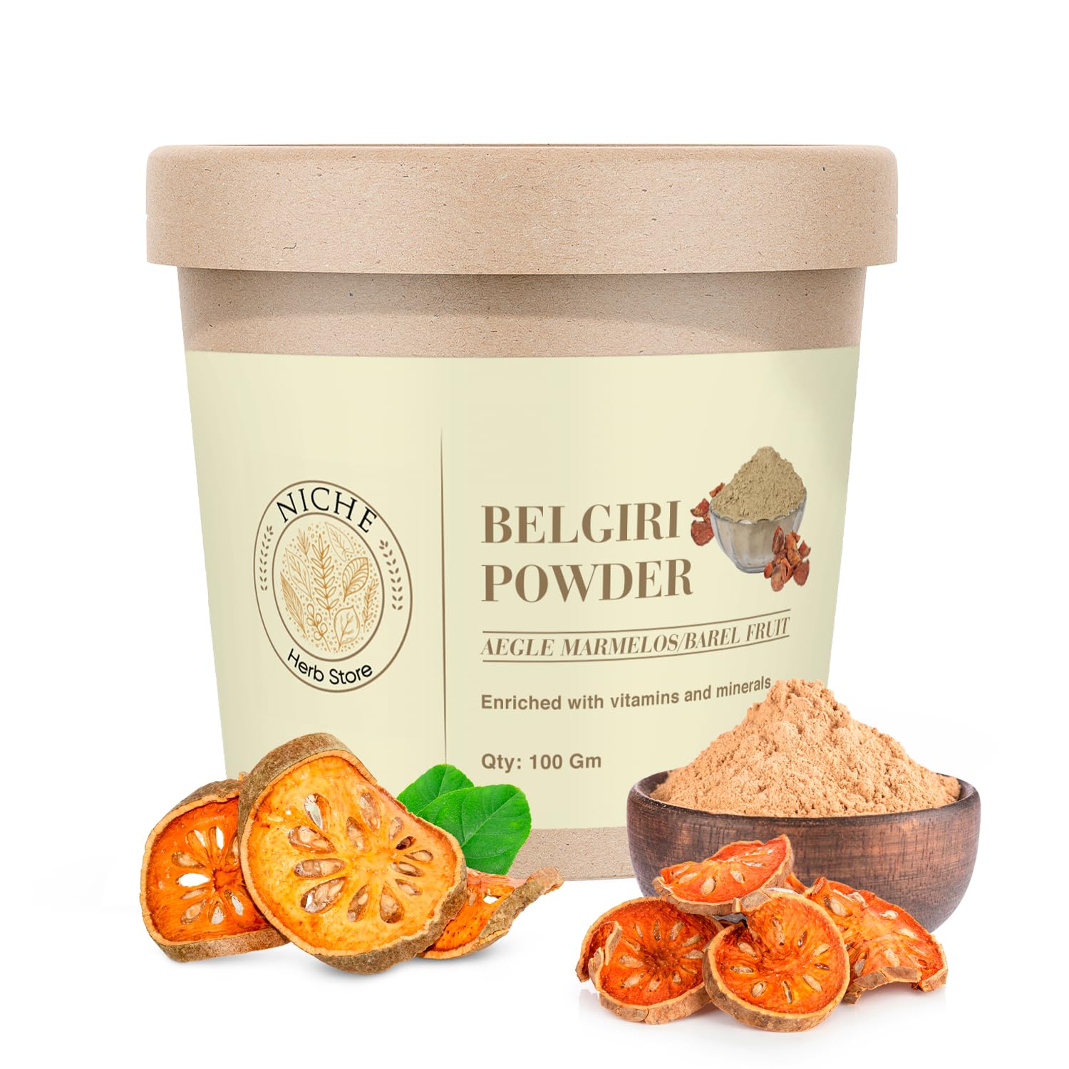 Belgiri Powder | Aegle Marmelos/Bael Fruit Natural Herbal Supplement | 100 gram (B0D39PZ6KC) Amazon Price History, Amazon Price Tracker
