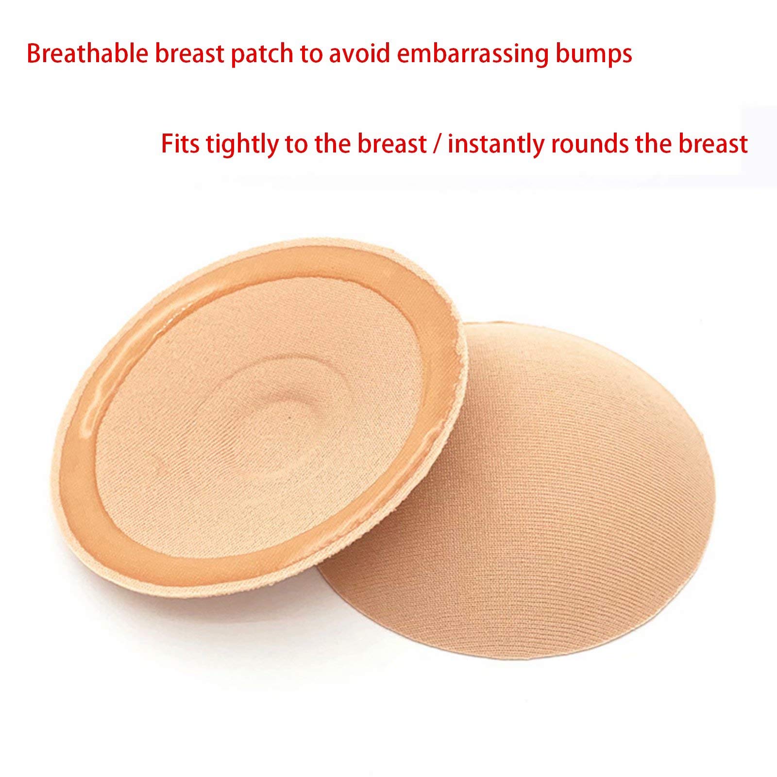 SENSEN 5 Paia di Reggiseno Senza Spalline, Reggiseno Adesivo Invisibile Senza Schienale Push up appiccicoso Riutilizzabile Confortevole per la Pelle per Le Donne in Costume da Bagno