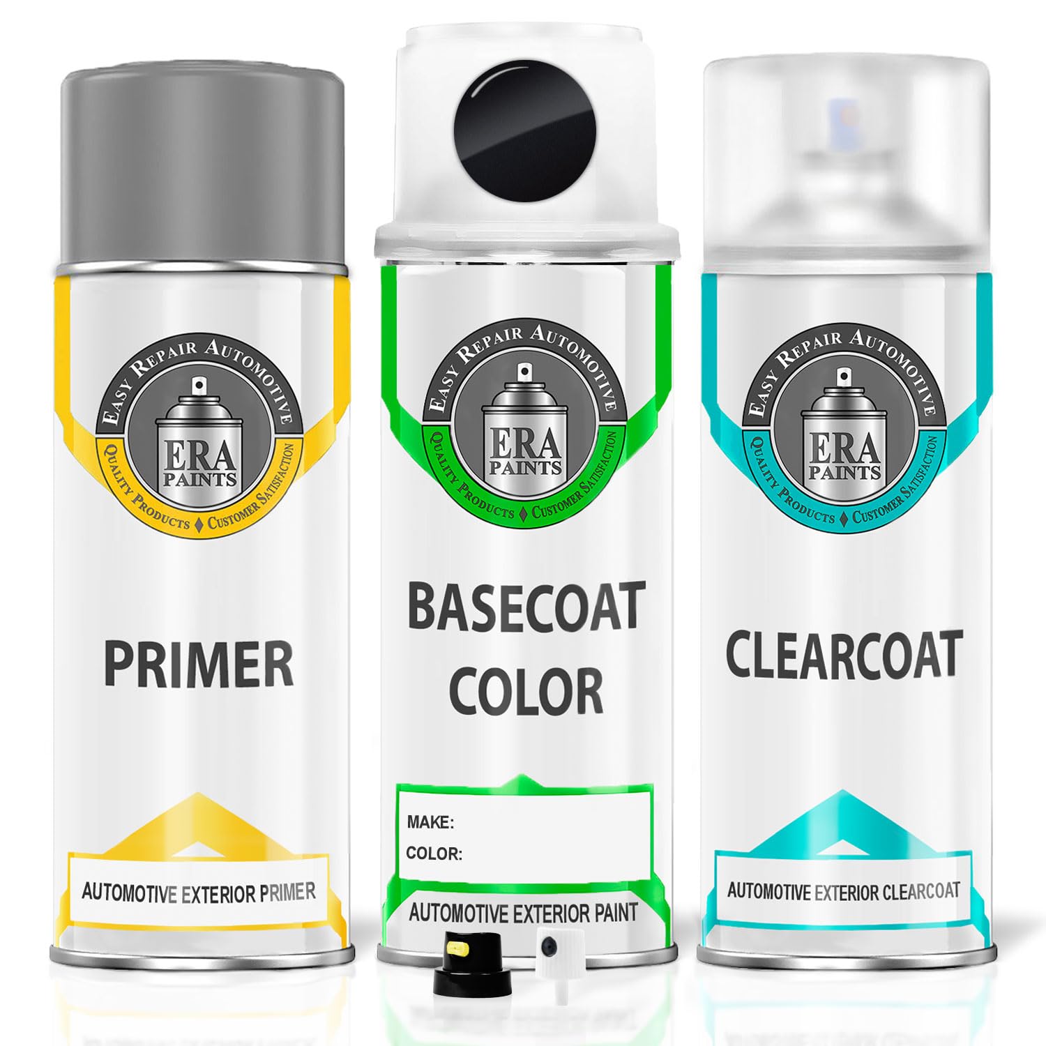 ERA Paints LC9X/2T - Deep Black Pearl for PORSCHE Exact Match Automotive Touch Up Paint Spray - Premium Kit