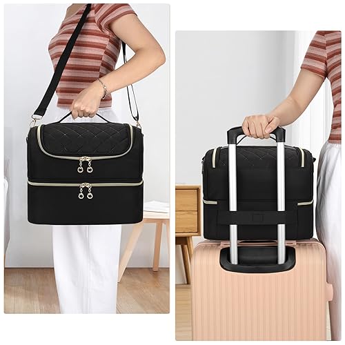 Miniatura 5 de CUBETASTIC Organizador de esmalte de uñas, estuche portátil de almacenamiento de esmalte de uñas con capacidad para 45 frascos de esmalte de uñas y