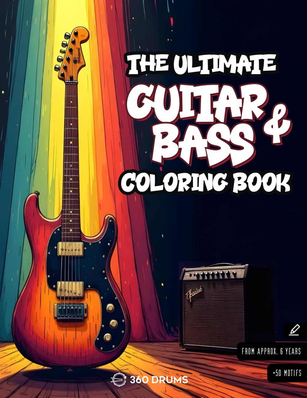 The ultimate Guitar & Bass coloring book