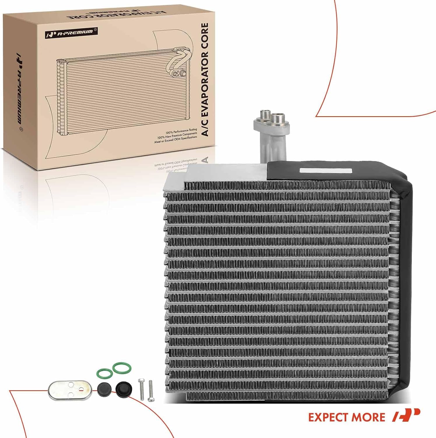A-Premium AC Evaporator Core Compatible with Subaru Forester 1998-2000, Impreza 1998-2001, with Pressing Plate