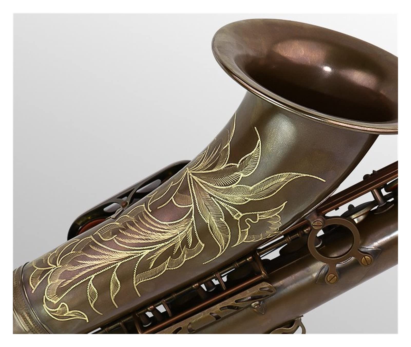 Sax Principianti Kit Tenor Saxophone Professional B Piatto Antique Strumenti Musicali in Rame Antico Strumento a fiato