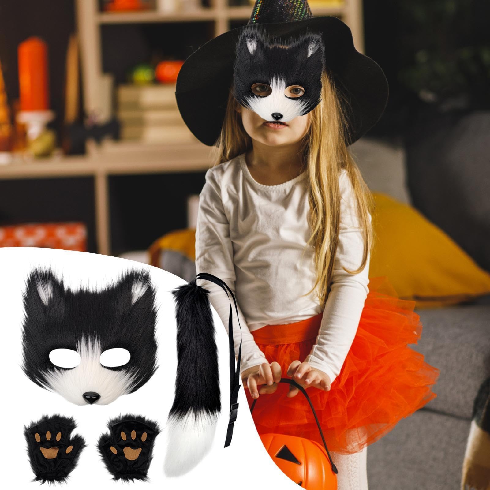 Costume da volpe regolabile