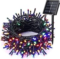 Vista 15 de Luces solares de Navidad para exteriores, tira de luces de 33 pies con 100 luces LED de hadas solares, 8 modos, luces impermeables para Navidad