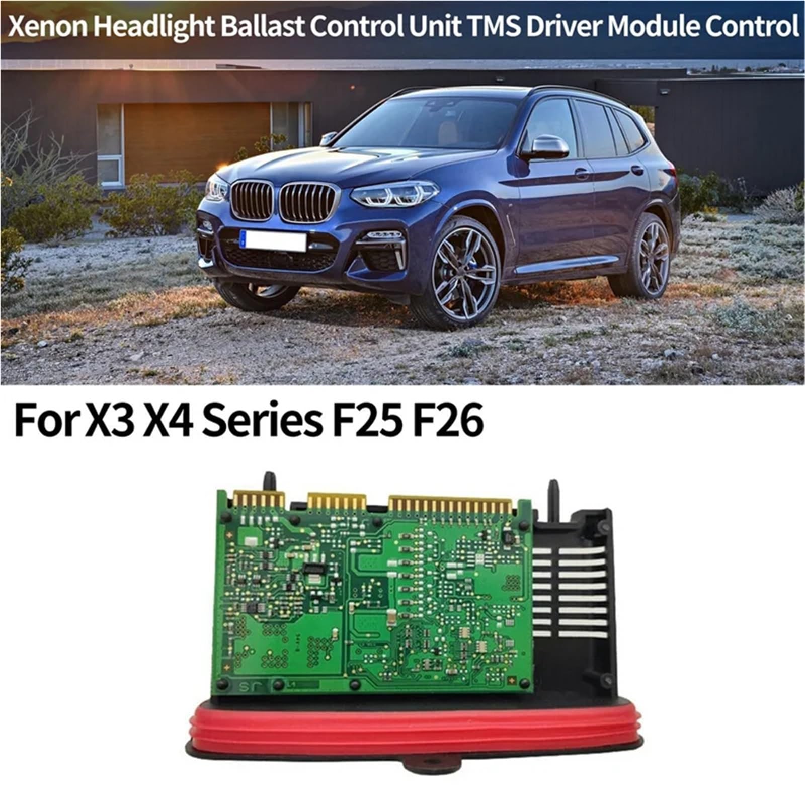 Moduł sterujący lampą reflektorów 63117363098 63117421578 Reflektor ksenonowy balast jednostka sterująca TMS moduł sterownika sterowanie pasuje do Bmw serii X3 X4 F25 F26
