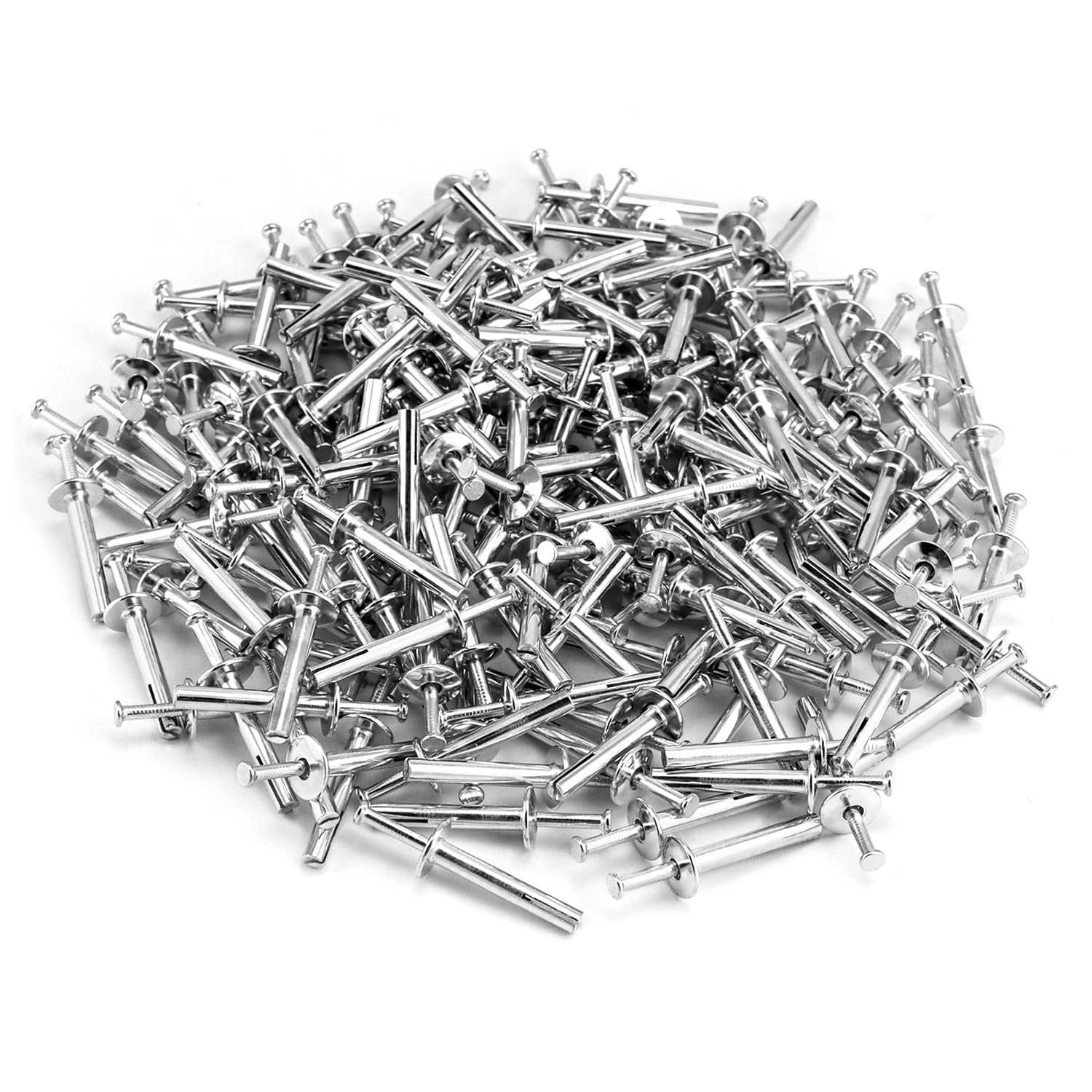QWORK Lot de 500 clous d'enfoncement très résistants pour marteau d'ancrage, pour murs en béton et en brique, 0,6 x 3,8 cm