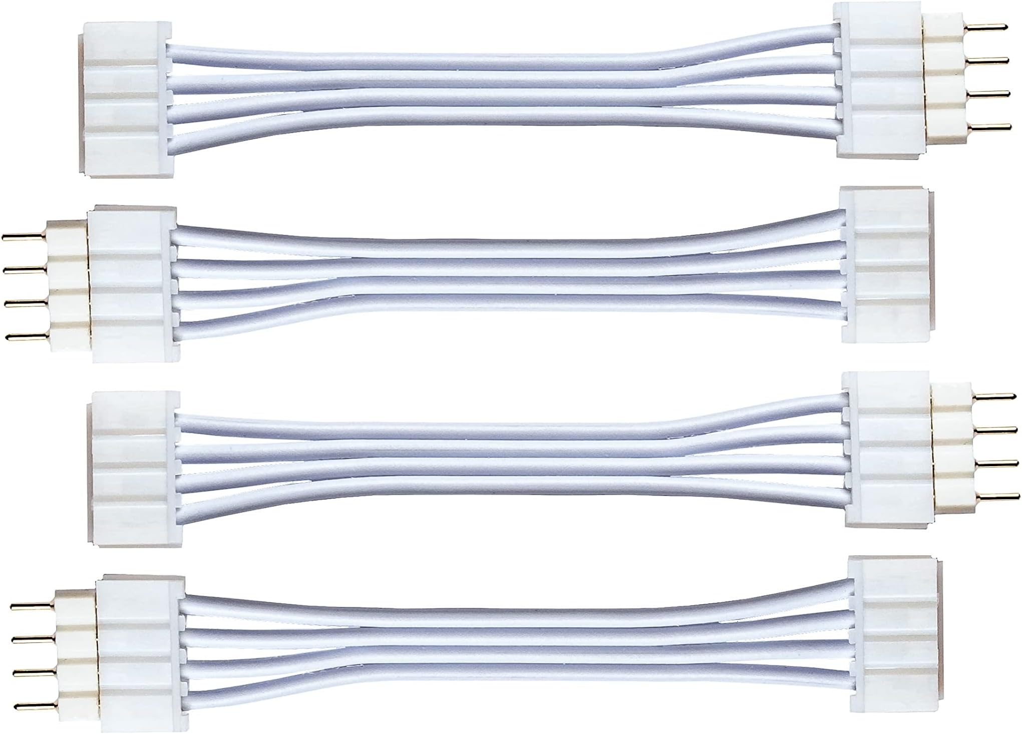 Flexible Corner Connector/Extension Cable for LIFX Z Lightstrips (2in, 4 Pack, White)