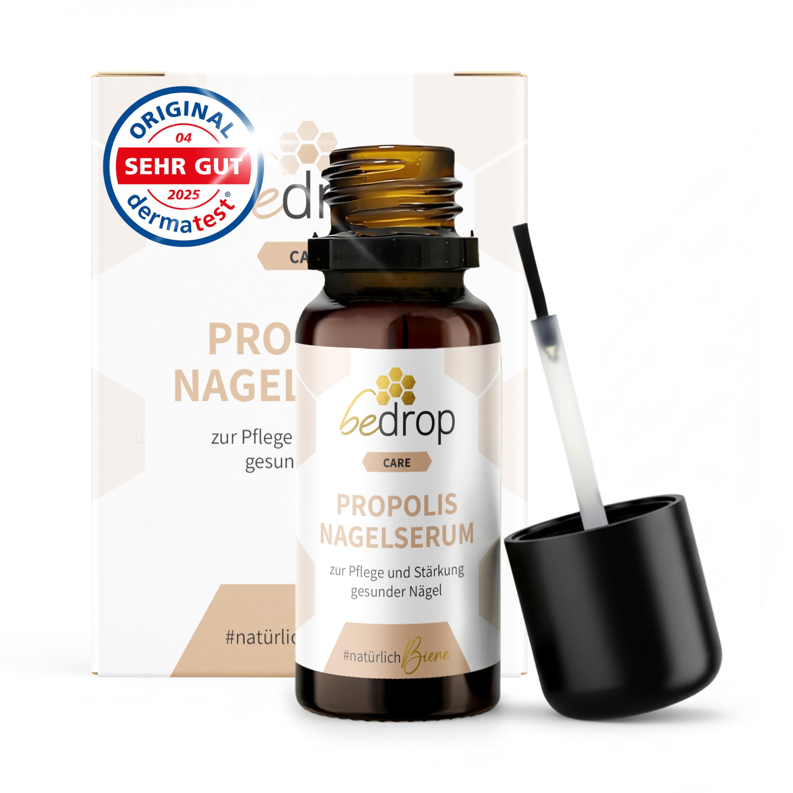 bedrop Propolis Nagelserum - hochdosierte Pflege der Haut bei Nagelpilz | Nail Care Formel mit Teebaumöl | Schnelle & Intensive Wirkung