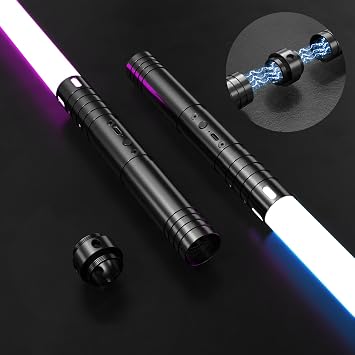 Lightsaber,Metal Hilt 2 in 1 Dueling Lightsabers Light Saber