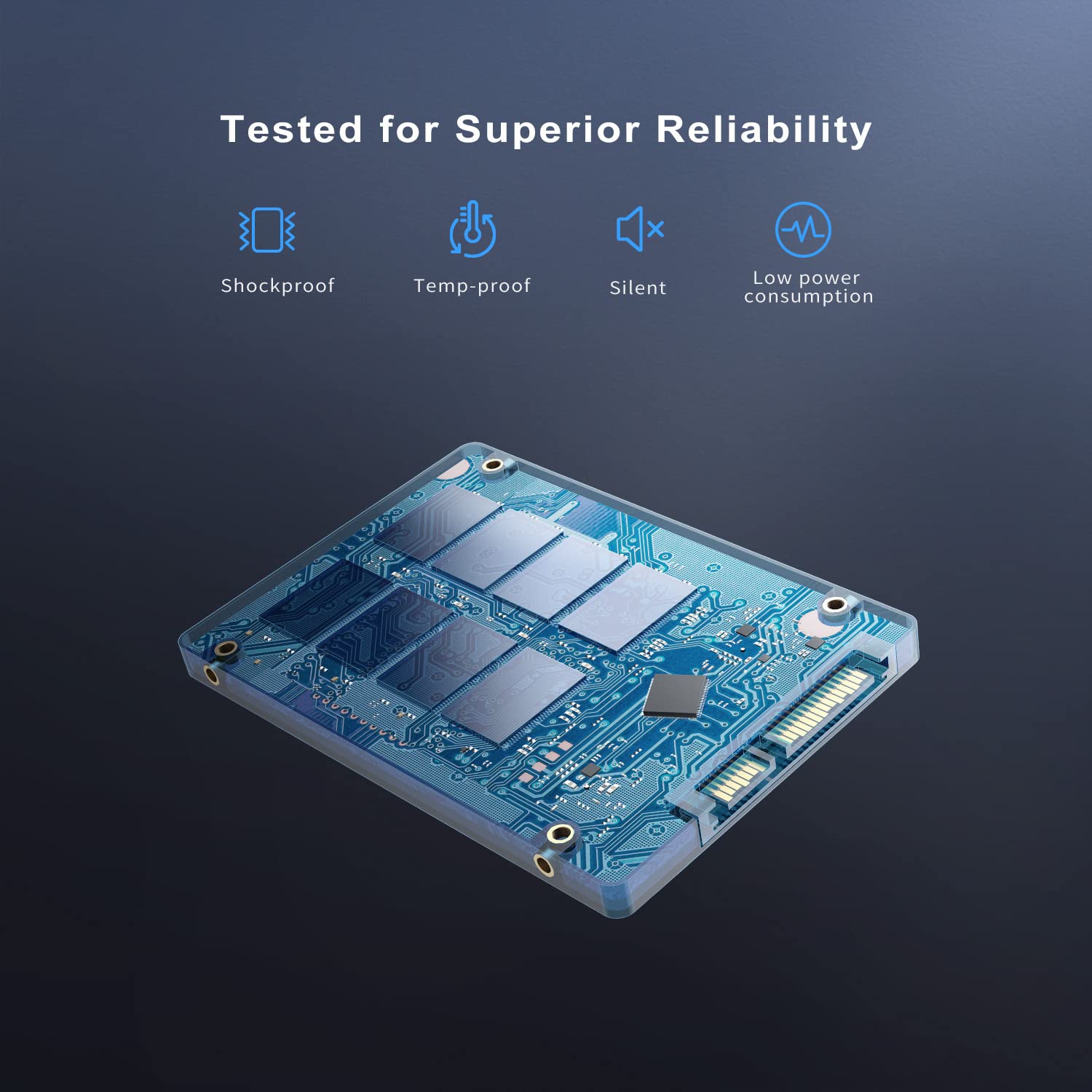 SSD Interne 1To SATA 2.5'' - P3 - Lecture 550 Mo/s - Neuf Sous Blister