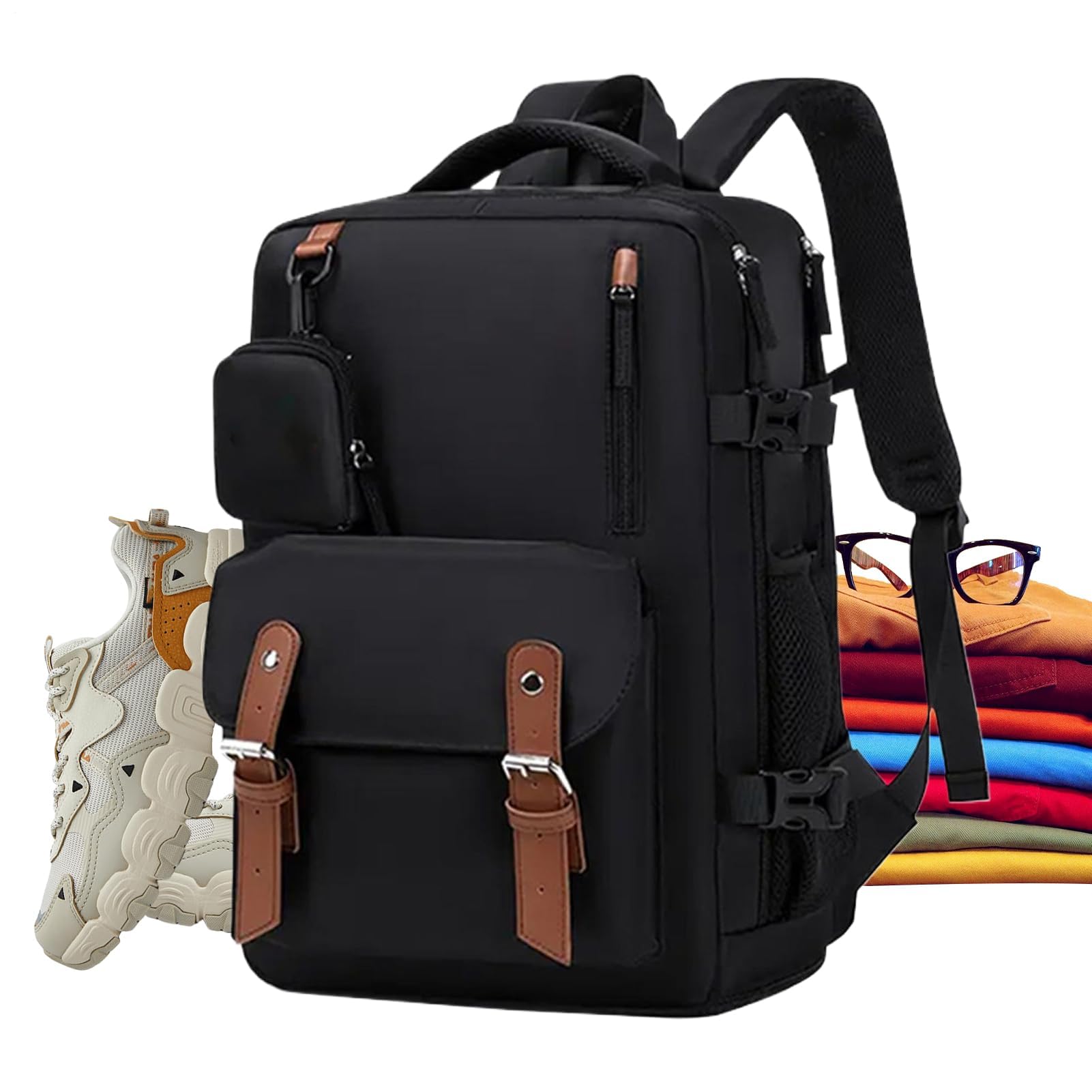 Zaino casual impermeabile da uomo, adatto per laptop, ideale per scuola, lavoro, escursionismo, avventure all'aperto e uso quotidiano, per adolescenti e adulti