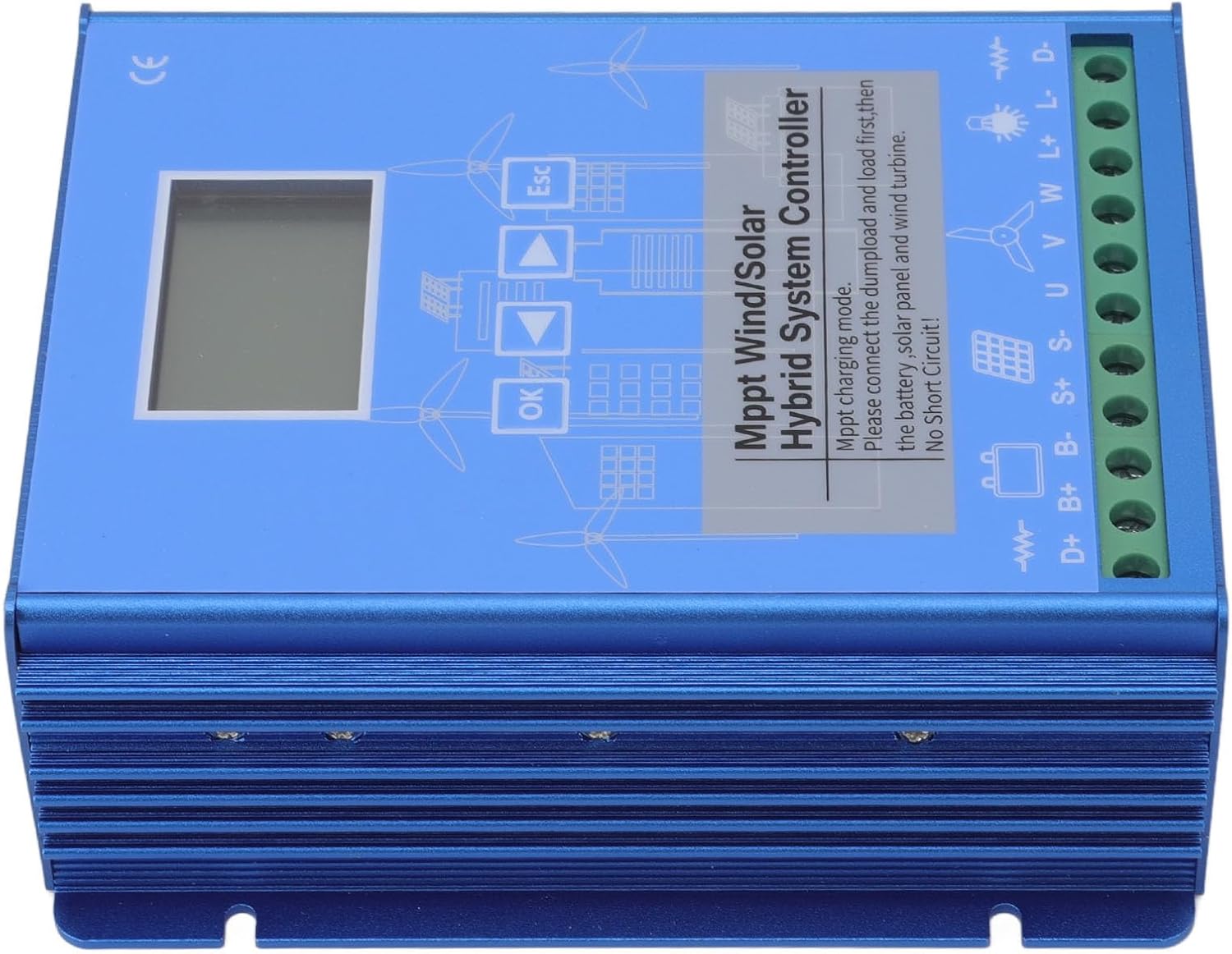 Renewable Energy Controllers Wind Solar Controller Universal LCD Screen Mode High Performance for Off Grid Generation System (GPI-48220)