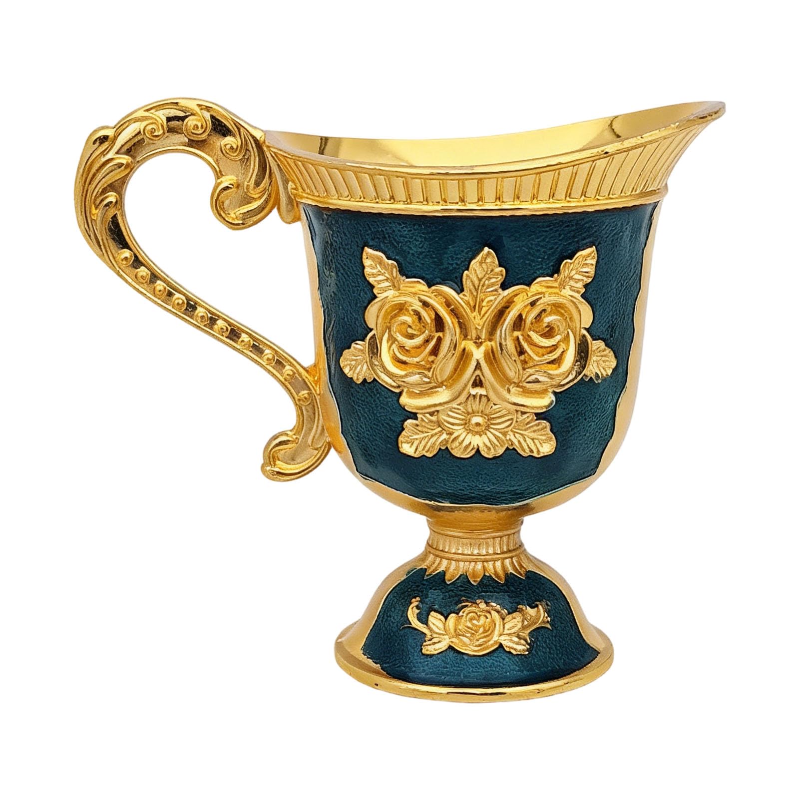 OSNIYAW Artistic Retro Themed Drinking Cup Sturdy Alloy Materials Barwares Accessories for Desktop Display and Celebration Handcrafted Metal Cup
