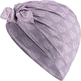 Sterntaler Knot Hat Hearts for Girls - Summer Hat Baby with UV Protection 50+ Made of Flame Yarn - Jersey - Turban Beanie Hat Baby