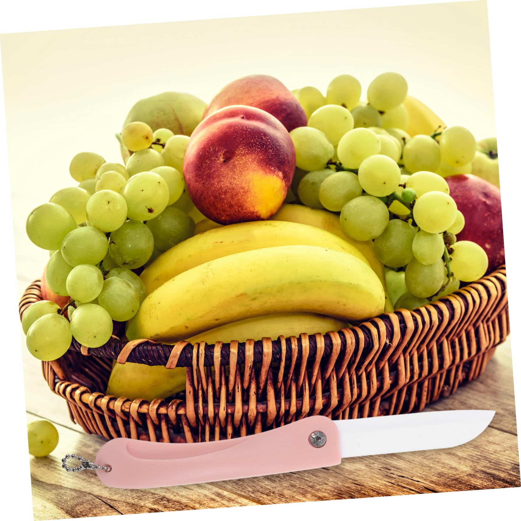 Ciieeo 3pcs Portable Ceramic Fruit Cutter Foldable Kitchen Gadget for Easy Slicing Never Needs Sharpening Preserves Freshness Random Random Color