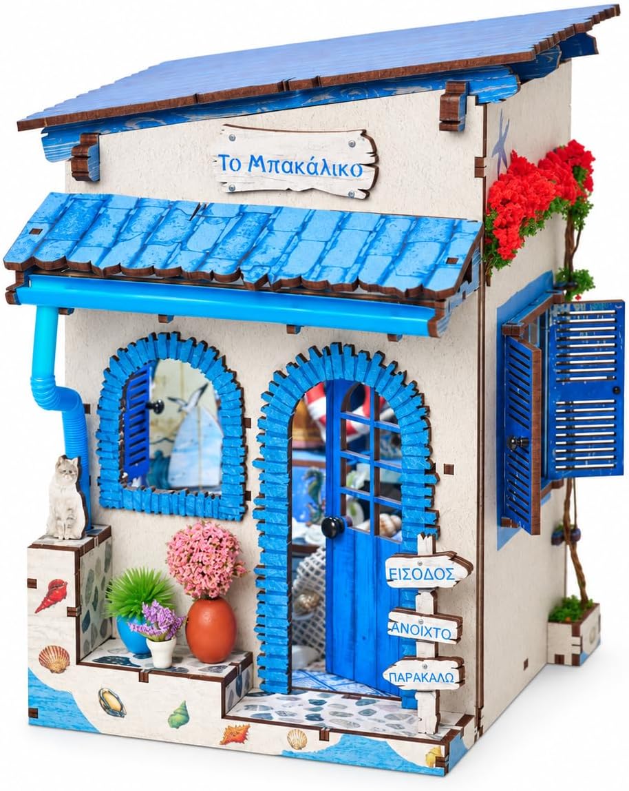 Spilay DIY Miniature House Kit for Adults, Miniature Dollhouse Kit
