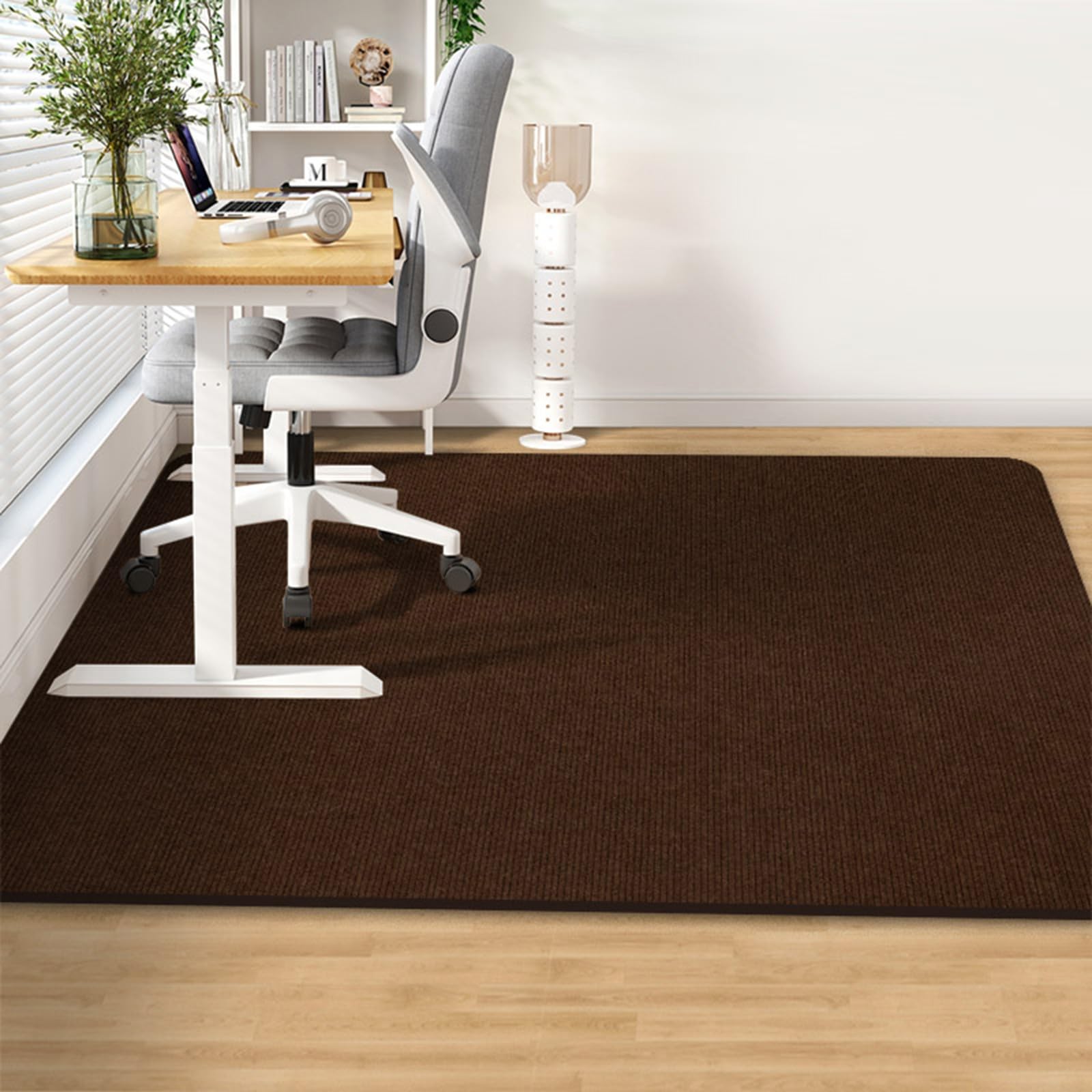 Heavy Duty Office Chair Mat for Hardwood Floor,Protector Anti-Slip Mat for Rolling Chair,Computer Desk(Style4,120x160cm)